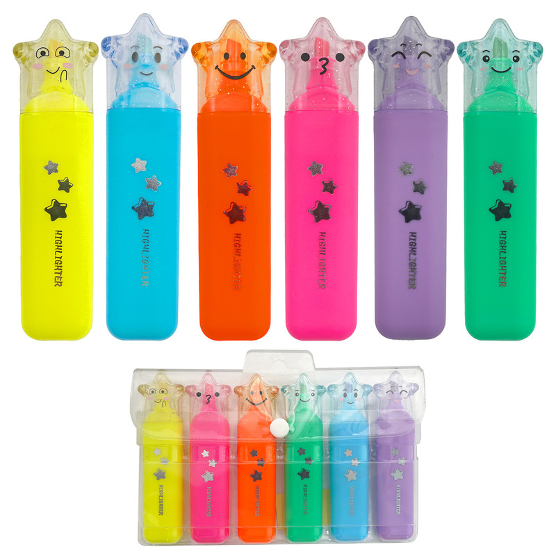Item No.P00066-Color Star Cap Highlighter Set