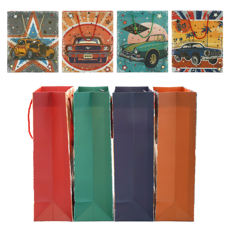 Item No.P0025Car-Themed Flat Foil-Stamped Gift Bag (M)