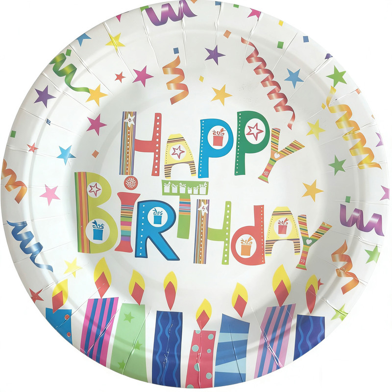 Item No.P0096HB Printed Paper Plate (10.6&Prime;)